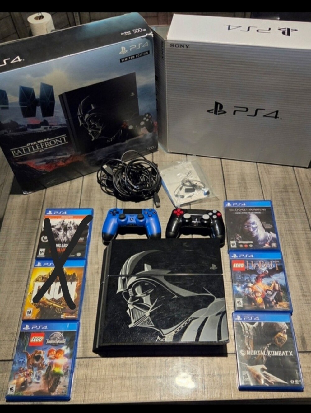 Sony PS4 Darth Vader Limited Edition Console Bundle and 4 GAMES